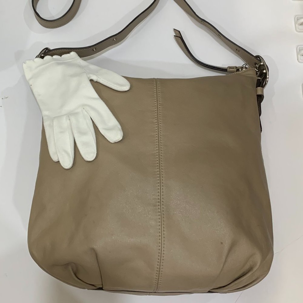 Coach Cross Body Duffle Bag Taupe